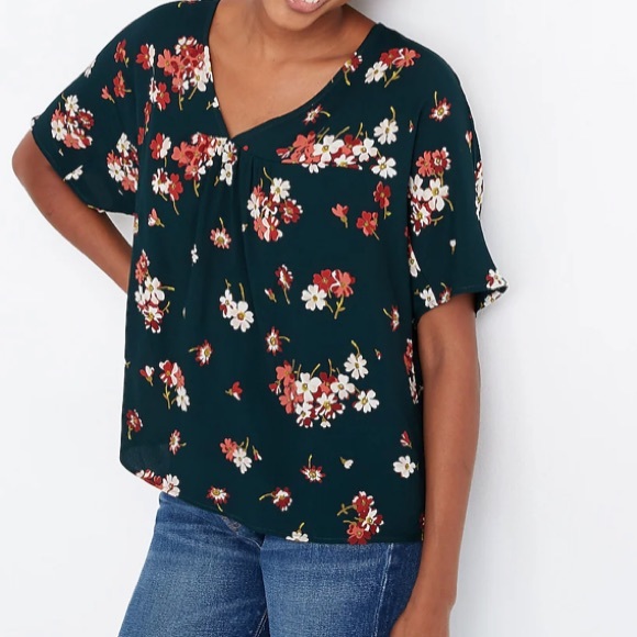 Madewell Rhyme Top in Spruce Blooms Size Large - Picture 1 of 11